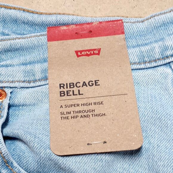 NWT Levi's Ribcage Bell Bottom Jeans Women's 32x30 High Rise Y2K Grunge 90s - Picture 3 of 11